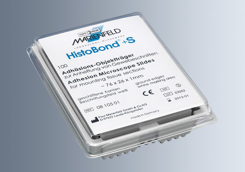 Lâmina de microscópio - 76 x 26 x 1 mm | HistoBond®+S - Paul Marienfeld GmbH & Co. KG