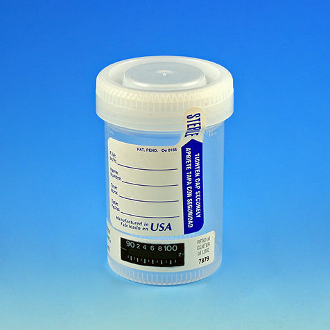 Frasco coletor de amostras de laboratório - 10 - 5 160 ml  - Globe Scientific Inc.