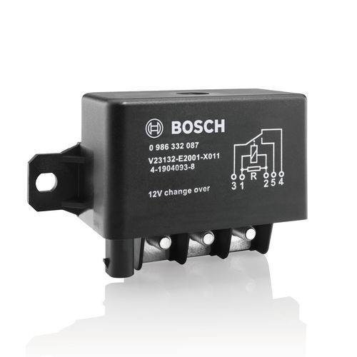 Relé eletromecânico 12 Vcc - 0986332087 - Robert Bosch GmbH - de potência / de parafuso / de alta potência