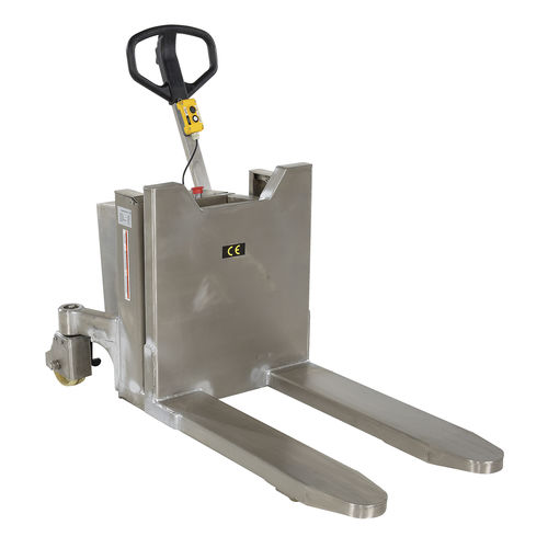 Transpaleteira com garfos inclinados - TM-22-DC series - Vestil Manufacturing - elétrica / 12 V / de transporte
