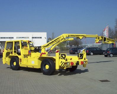 Caminhão grua - TAURUS III - Nordmeyer SMAG Mining & Drilling Technologies GmbH - com 2 eixos / para trabalhos subterrâneos