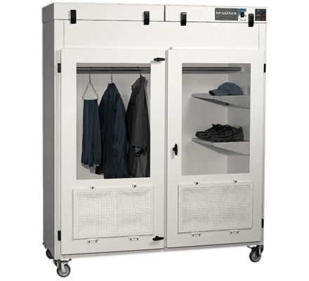 Armário de secagem com portas de bater - max. 76.5 x 64 x 26" | FR series - Mystaire®, Inc. - em alumínio / móvel