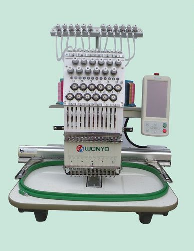 Máquina de bordar de cabeçote único - WY1201CS - Wonyo  - com 12 agulhas / assistida por computador / plana