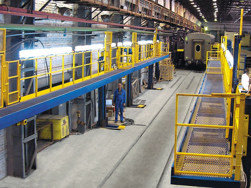 Plataforma de trabalho - Techvagonmash - de elevação / para veículo ferroviário / de longo alcance