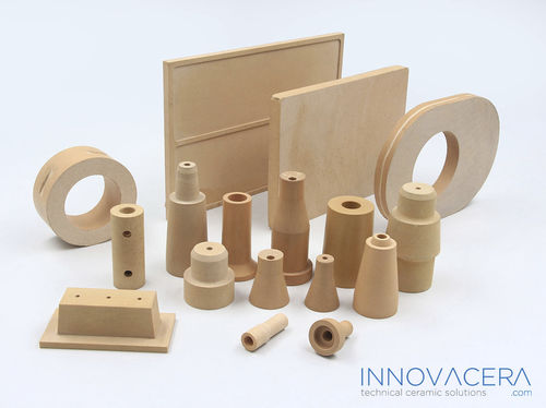 Placa cerâmica - Xiamen Innovacera Advanced Materials Co., Ltd - em tubos / circular / de zircônio