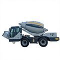 Self-loading concrete mixer