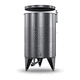 tanque para líquidos / para produtos alimentares / em aço inoxidável / cilíndrico