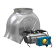 válvula de distribuição de 2 vias / para transporte pneumático / flange redonda / ATEX