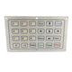 teclado embutido / piezoelétrico / 24 teclas / com touchpad