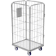 container aramado com rodas para têxteis / com prateleiras / 4 painéis / de tela metálica