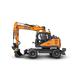 escavadeira de médio porte / de rodas / a diesel / para construção civil