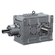 redutor de engrenagens helicoidais / de eixos ortogonais / > 10 kNm / modular