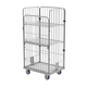 container aramado com rodas para têxteis / com prateleiras / de tela metálica