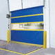 porta de enrolar / de PVC / para ambiente interno / rápida