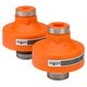 separador por membrana com fixação de flange / para manômetro / químico