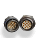 conector de dados / coaxial / multicoaxial / de crimpar