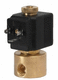 válvula solenoide de ação direta / de 2 vias / normalmente aberta / em latão