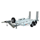 carreta porta-máquinas / para equipamento industrial / com 1 eixo / com sistema de freio inercial