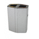lixeira em aço galvanizado / para reciclagem / com fecho / trava / com pega