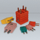 conector de dados / de cabo a cabo / de mola / para termopar