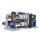 rebobinadeira-cortadeira longitudinal automática / de alta produtividade / com tambor de fechadura duplo / para folha de alumínio