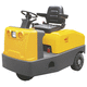 trator elétrico / de 3 rodas / para operador sentado a bordo / rebocador